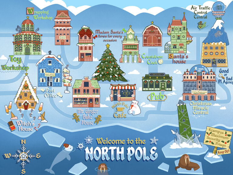 map of the north pole